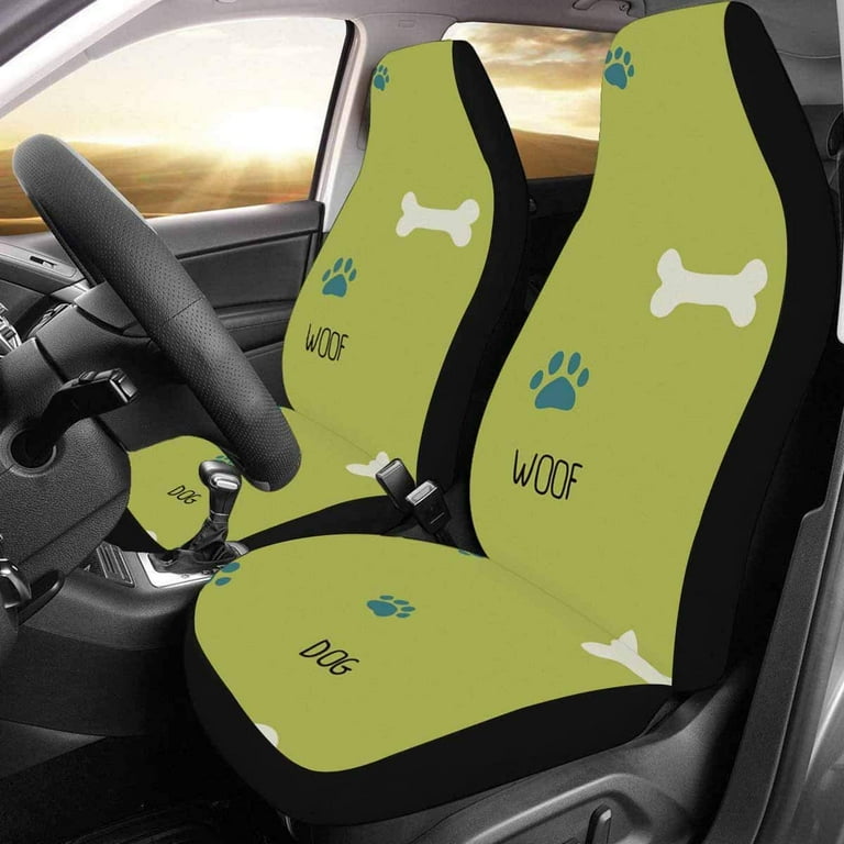 Paw Print Car Seat Cover (Set of 2) Paw Print Car Seat Cover (Set of 2)