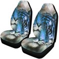 thumbnail image 1 of FMSHPON Set of 2 Car Seat Covers Wolf Tiger and Dragon Universal Auto Front Seats Protector Fits for Car,SUV Sedan,Truck, 1 of 4