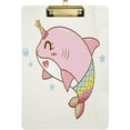 thumbnail image 1 of FMSHPON Shark Dolphin Unicorn Mermaid Clipboard Hardboard Wood Nursing Clip Board and Pull for Standard A4 Letter 13x9 inches, 1 of 8