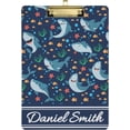 thumbnail image 1 of FMSHPON Sharks Fish Clipboard Hardboard Wood Nursing Clip Board and Pull for Standard A4 Letter 13x9 inches, 1 of 8