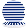 thumbnail image 1 of FMSHPON Simple Blue and White Stripes Set of 6 Car Coaster for Drinks, Absorbent Ceramic Stone Coasters Cup Mat with Cork Base for Home Kitchen Room Coffee Table Bar Decor, 1 of 5