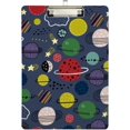thumbnail image 1 of FMSHPON Space Planet Shooting Star Clipboard Hardboard Wood Nursing Clip Board and Pull for Standard A4 Letter 13x9 inches, 1 of 5