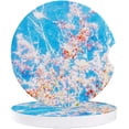 thumbnail image 1 of FMSHPON Spring Flower and Blue Sky Oil Painting Texture Set of 6 Car Coaster for Drinks, Absorbent Ceramic Stone Coasters Cup Mat with Cork Base for Home Kitchen Room Coffee Table Bar Decor, 1 of 5