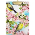 thumbnail image 1 of FMSHPON Spring Flowers Birds Clipboard Hardboard Wood Nursing Clip Board and Pull for Standard A4 Letter 13x9 inches, 1 of 8