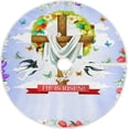 thumbnail image 1 of FMSHPON Stylish Floral Easter Cross Xmas Christmas Tree Skirt Stand Mat for Holiday Party Decoration Indoor Outdoor 36 inches, 1 of 6