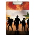 thumbnail image 1 of FMSHPON Syrian Flag Clipboard Hardboard Wood Nursing Clip Board and Pull for Standard A4 Letter 13x9 inches, 1 of 5