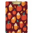 thumbnail image 1 of FMSHPON ThanksgivingPumpkin Spice Latte Coffee Clipboard Hardboard Wood Nursing Clip Board and Pull for Standard A4 Letter 13x9 inches, 1 of 7
