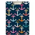 thumbnail image 1 of FMSHPON Trendy Colors Anchors Clipboard Hardboard Wood Nursing Clip Board and Pull for Standard A4 Letter 13x9 inches, 1 of 5