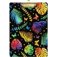 thumbnail image 1 of FMSHPON Tropical Leaves Monstera Leaf Butterflies Clipboard Hardboard Wood Nursing Clip Board and Pull for Standard A4 Letter 13x9 inches, 1 of 7