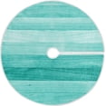 thumbnail image 1 of FMSHPON Turquoise Wood Xmas Christmas Tree Skirt Stand Mat for Holiday Party Decoration Indoor Outdoor 36 inches, 1 of 6