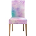 thumbnail image 1 of FMSHPON Unicorn Colors Galaxy Universe Print Stretch Chair Cover Protector Seat Slipcover for Dining Room Hotel Wedding Party Set of 1, 1 of 5