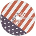 thumbnail image 1 of FMSHPON Vintage American Flag Xmas Christmas Tree Skirt Stand Mat for Holiday Party Decoration Indoor Outdoor 36 inches, 1 of 6