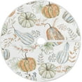 thumbnail image 1 of FMSHPON Watercolor Autumn Pumpkins Xmas Christmas Tree Skirt Stand Mat for Holiday Party Decoration Indoor Outdoor 48 inches, 1 of 6
