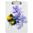 thumbnail image 1 of FMSHPON Watercolor Bee Lavender Flower Clipboard Hardboard Wood Nursing Clip Board and Pull for Standard A4 Letter 13x9 inches, 1 of 2