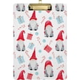 thumbnail image 1 of FMSHPON Watercolor Christmas Gnomes Presents Clipboard Hardboard Wood Nursing Clip Board and Pull for Standard A4 Letter 13x9 inches, 1 of 8