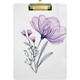 thumbnail image 1 of FMSHPON Watercolor Rose Clipboard Hardboard Wood Nursing Clip Board and Pull for Standard A4 Letter 13x9 inches, 1 of 7
