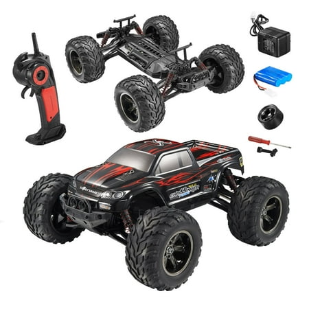 FMT 1/12 IPX4 Scale Electric RC Car Offroad 2.4Ghz 2WD High Speed 33+MPH Remote Controlled Car Truck (Color: Red)