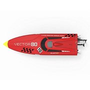 FMTStore 2 ناقل تحكم لاسلكي 4 جيجا هرتز 80 سم قارب سباق فائق السرعة ABS Unibody RC ARTR w ESC محرك بدون فرش v798 1