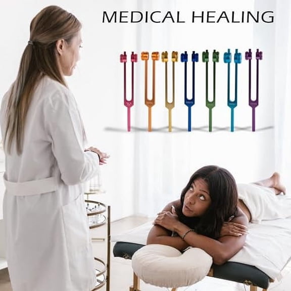 FMTY Tuning Fork for healing 7 chakra tuning fork set for meditation, yoga, energy balance, sound healing, Frequency Healing Devices