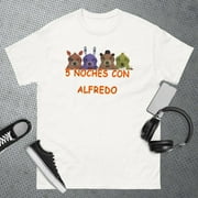 SERENIN FNAF Five Nights At Freddy's Meme T-Shirt, 5 noches con alfredo T-Shirt, Unisex Short Sleeve Shirt, Size S-5XL