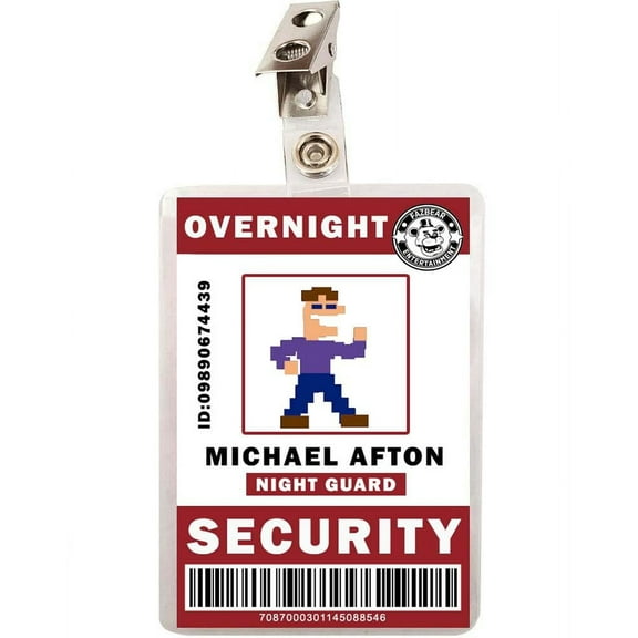 FNAF Michael Afton Security ID Badge