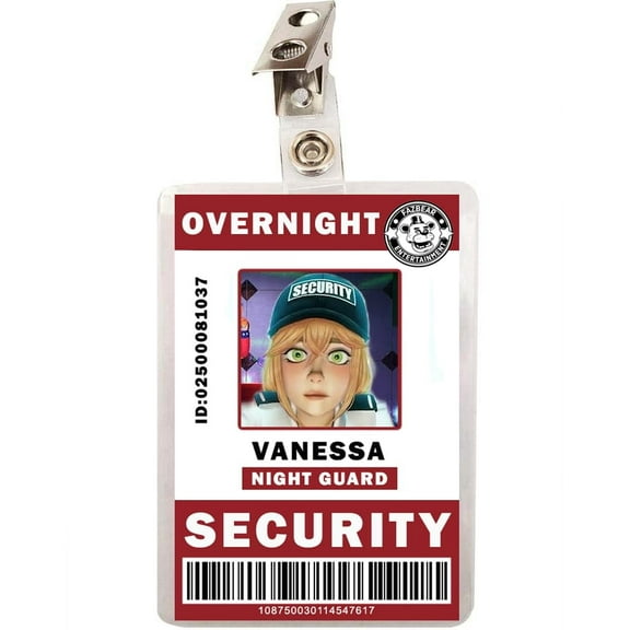 FNAF Vanessa Security ID Badge