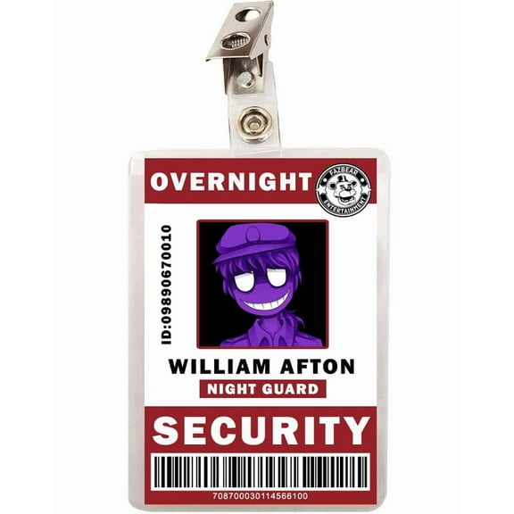FNAF William Afton Security ID Badge