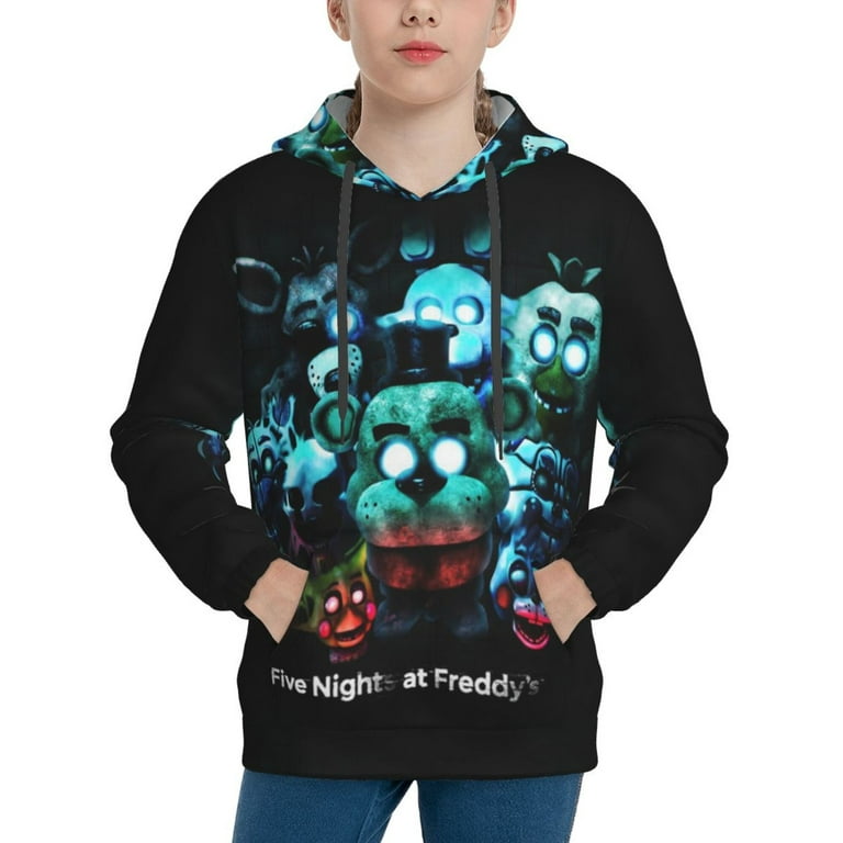 FNAF World Youth Hoodie Long Sleeve Pullover Casual Sweatshirt