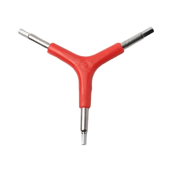 FNB 3 Way Hex Wrench Tool for Bike Repair 4mm 5mm 6mm Heat-Treated Steel Compact Triangular Design for Mountain Bicycle Maintenance Black