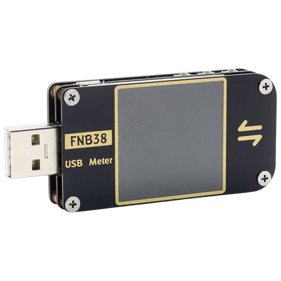FNB38 USB Power Monitoring Analyzer USB-C USB-A, 0.1mA Ultra Precise Resolution, 120W Capacity Detector PD3.0 QC4+ AFC