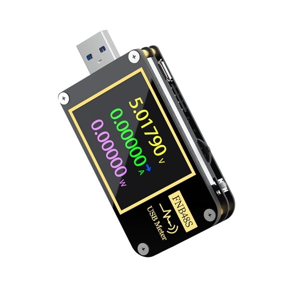 FNB48S USB Current Voltage Tester PD Trigger QC4.0 + PD3.0 2.0 Multifunction Protocol Capacity Test 1.77 inch 16-bit ADC ,Easy to Operate