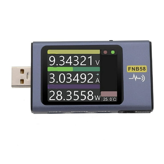 FNB58 USB Tester Voltmeter Ammeter Fast Charge Detector Compatible-Bluetooth