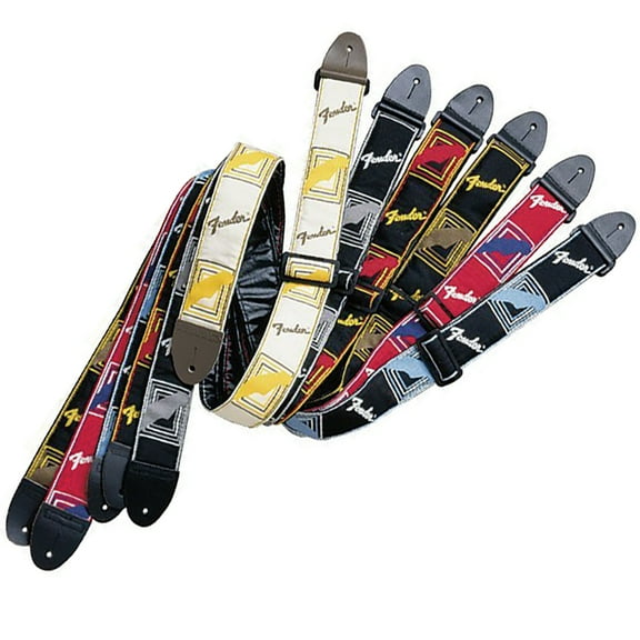 FNDR LOGO STRAP BK/YL/RD