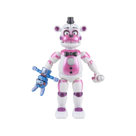 Five Nights at Freddys Funtime Freddy - 5-inch Articulated Figure with Jumpscare Feature and Glow-In-The-Dark Eyes
