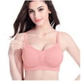 thumbnail image 1 of FNFHFY Nursing Bras for Breastfeeding Seamless Ultra Comfort Maternity Bra Natural Shape Pregnancy Sleep Bralette with Pads & Clips, 1 of 6