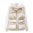 thumbnail image 1 of FNFHFY Puffer Vest for Women Drawstring Waist Sleeveless Padded Coat Puffy Waitcoat Gilet Winter Fall Casual Thermal Outerwear Vests, 1 of 6