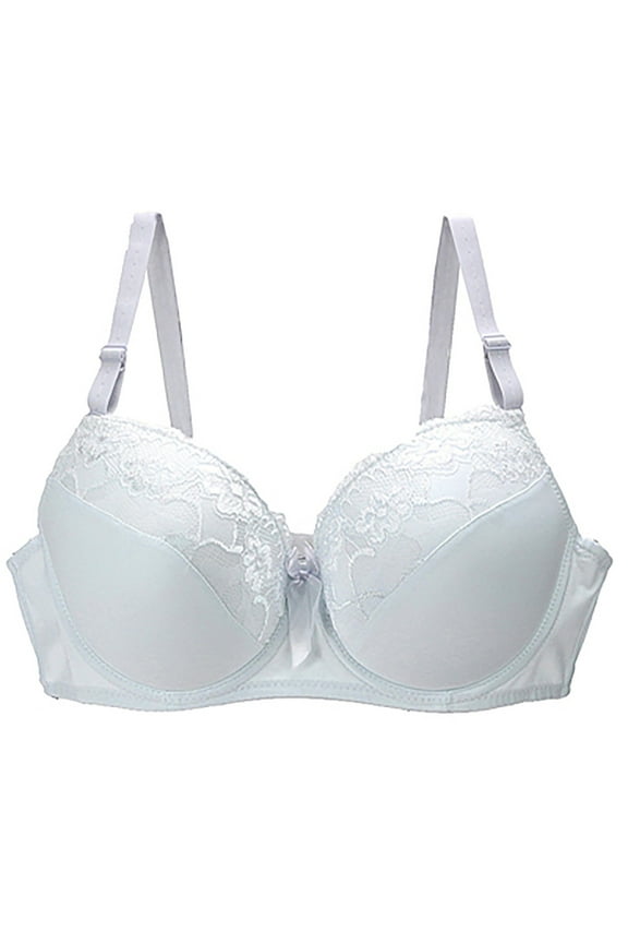 Womens Plus Size Bra Seamless Wireless Supportive Bra Plush Up Lace Bralettes Comfortable Breathable Daily Bras