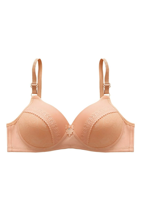 Womens Plus Size Bras Push Up No Underwire Bralettes Full Coverage Brassiere Comfortable Everyday Bra