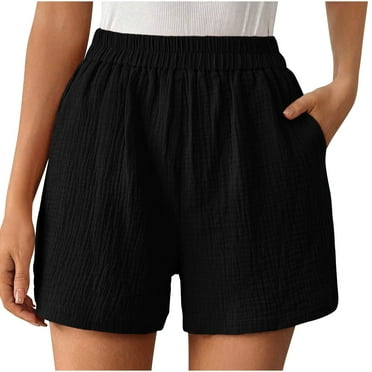 FNFYFH 2025 Sport Shorts for Women Drawstring Elastic Waist Athletic Shorts Causal Ruffle Workout Shorts with Pockets Plus Size Yoga Gym Active Womens Shorts Prime Clearance Deals