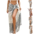 thumbnail image 1 of FNFYFH Beach Sarong Pareo Womens Semi-Sheer Swimwear Cover Ups Short Skirt with Tassels, 1 of 7