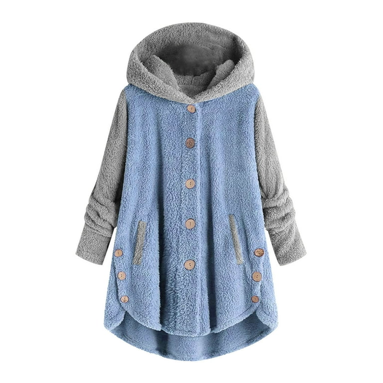 FNFYFH Bed Jackets For Women Plus Size Fuzzy Fleece Jacket Cozy