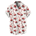 thumbnail image 1 of FNFYFH Big and Tall Valentines Shirt for Men Beach Vacation Summer Short Sleeve Button Down Shirts Casual Stylish, 1 of 6