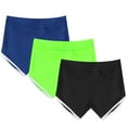 thumbnail image 1 of FNFYFH 3 Pack Athletic Shorts for Women Summer Elastic High Waisted Yoga Workout Shorts Womens Compression Running Biker Shorts Comfy Breathable Sports Bottoms,Multicolor S-XL, 1 of 5