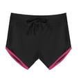 thumbnail image 1 of FNFYFH Dolphin Shorts for Women, Summer Athletic Shorts Running Gym Workout Short, Elastic Waistband Contrast Dolphin Hem Shorts for Teen GirlsS,M,L,XL, 1 of 7