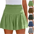 thumbnail image 1 of FNFYFH Flowy Shorts for Women Casual Boho Ruffle Tiered Skorts High Waist Mini Skirts (Women's XX-Large), 1 of 7