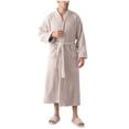 thumbnail image 1 of FNFYFH Fleece Kimono Robe for Adult Full Long Soft Towel Bathrobe Cozy Plush Spa Bath Robes Quick Dry yet Warm, 1 of 1