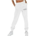 thumbnail image 1 of FNFYFH Fleece Sweatpants for Women Cinch Bottom Jogger Athletic Pants High Waisted Baggy Workout Pants Pockets, 1 of 4