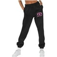 thumbnail image 1 of FNFYFH Fleece Sweatpants for Women Cinch Bottom Running Athletic Pants High Waisted Baggy Joggers, 1 of 5