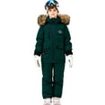 thumbnail image 1 of FNFYFH Kids 2 Piece Snowsuit Set Girls Winter Hooded Puffer Jacket and Snow Bib Pants Boys Waterpfoof Snowboarding Ski Suits Suits Winter Insulated Outfit, 1 of 4