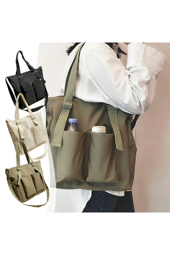 Large Tote Bag Zipper Shoulder Bag for Women Travel Work Daily Nurse Gym Everyday Use Bags